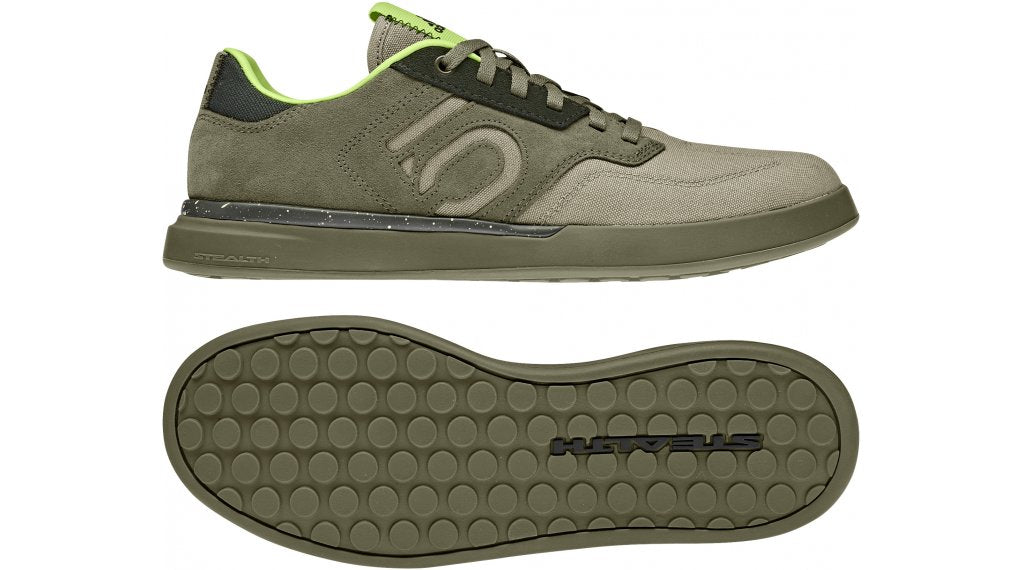 Five Ten Sleuth Flat Pedal Shoe - Womens - Focus Olive-Orbit Green-Pulse Lime - 2022