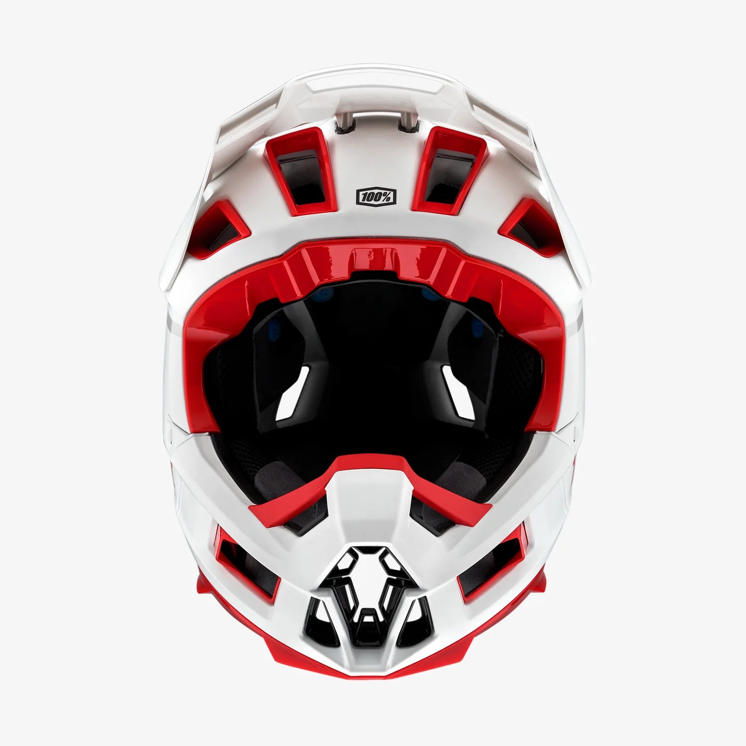 bike helmet on plane 100% Aircraft 2 Full Face Helmet - Red-White