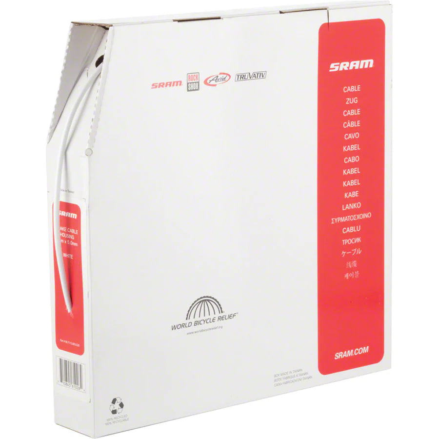 SRAM 5mm Brake Cable Housing - White