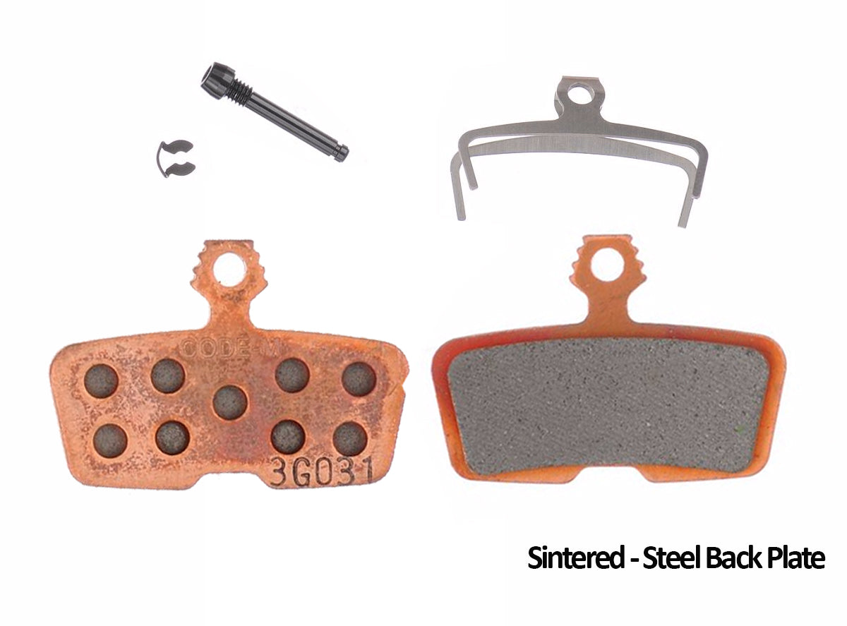 SRAM Code Brake Pads - 2011+ Organic - Alu Back Plate  