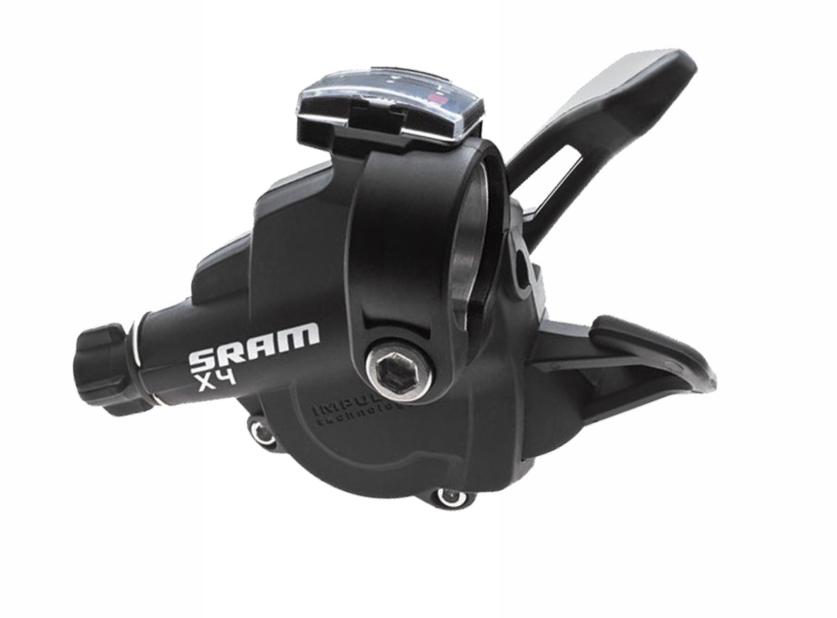 SRAM X4 3 Spd Trigger Shifter Black Front 