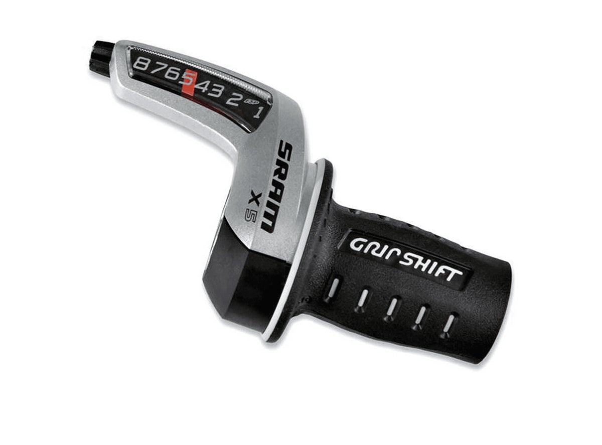 SRAM Centera 9 Spd Rear Twist Shifter Black - Silver  