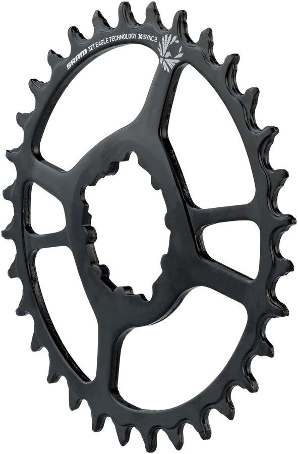 SRAM Eagle X-Sync 2 Steel Direct Mount Boost Chainring - Black Black 32t - 3mm Offset 