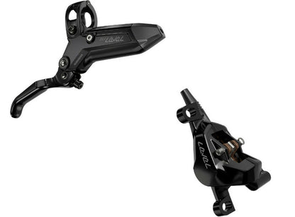 SRAM Level Silver Stealth Disc Brake and Lever - Rear - Black Anodized