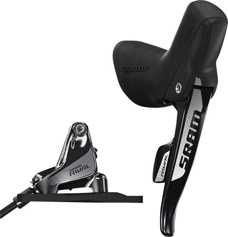 SRAM Rival 22 Flat Mount Hydraulic Disc Brake and Rear Shifter Black Rear - 1800mm Hose - No Rotor 