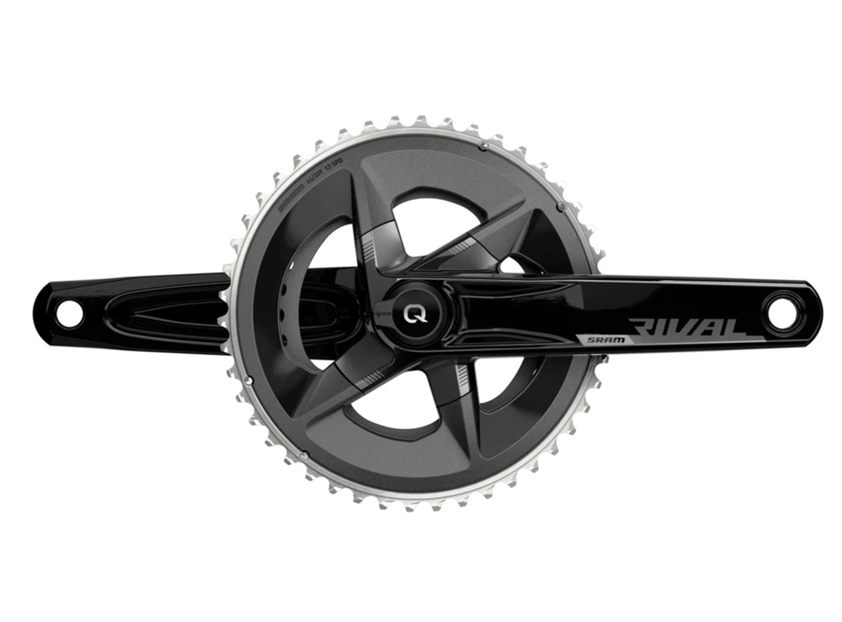 SRAM Rival AXS 12 Spd Road Crankset with Quarq Power Meter - Black