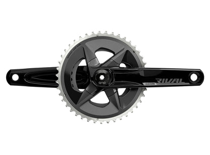 SRAM Rival AXS Wide 12 Spd Road Crankset - Black Black 165mm - 43-30t 