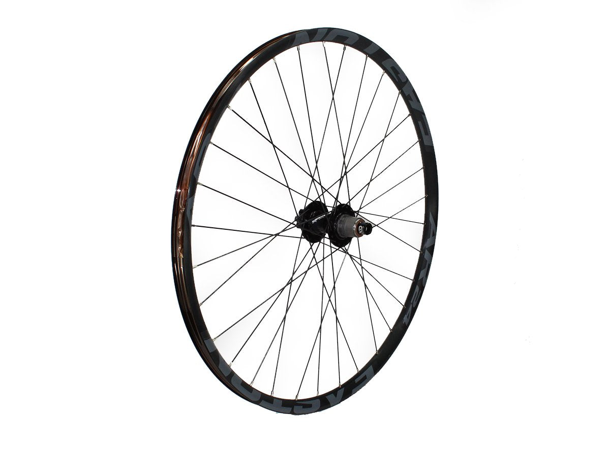 SRAM MTH 746 on RaceFace AR24 27.5" MTB Wheel - Rear Black 12x142mm - 32h - SRAM XD DT DB Black Spokes - Gray Decals - Tubeless Tape Included - Valve Not Included
