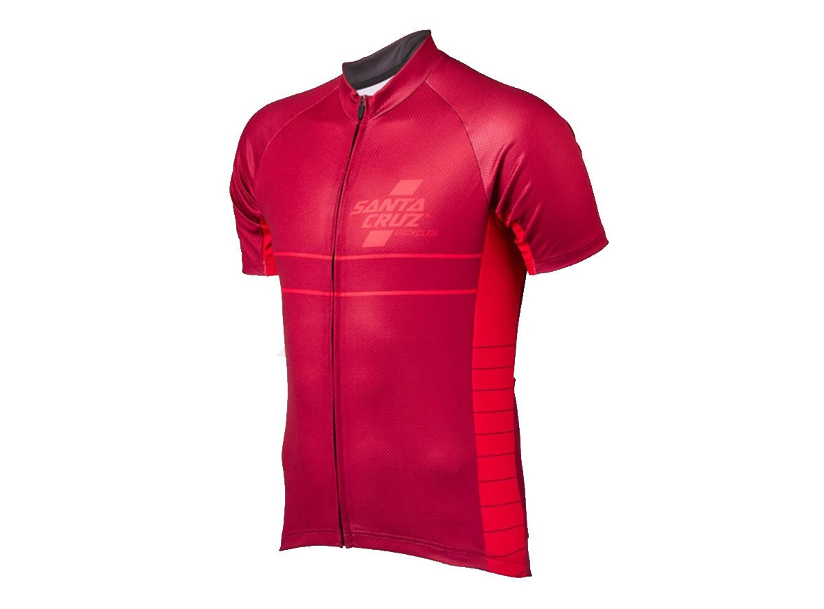 Santa Cruz Capo Dano XC Short Sleeve Jersey Red Cambria Bike