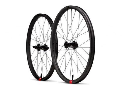 Santa Cruz Industry Nine Reserve 25 650b Gravel Wheelset - 2020 Black 12x100mm Front & 12x142mm Rear - SRAM XD No Torque Cap