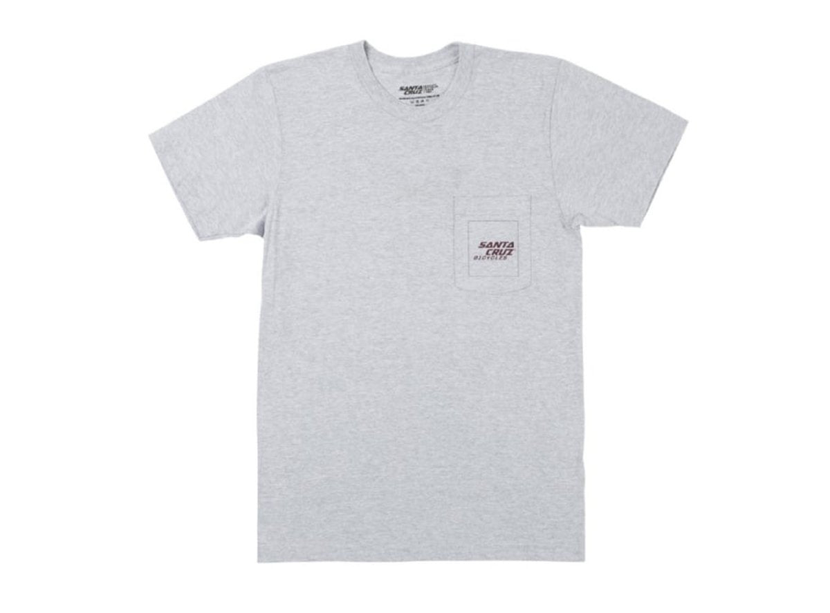 Santa Cruz Patch Pocket Tee - Gray Gray Medium 