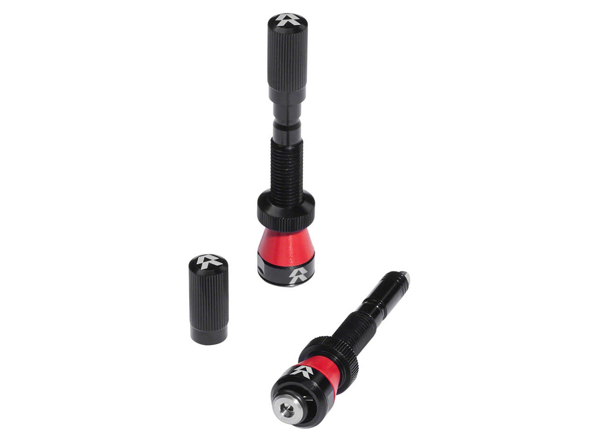 Reserve Wheels Fillmore Tubeless Valve - 50mm Black 50mm Presta Valve - Pair 