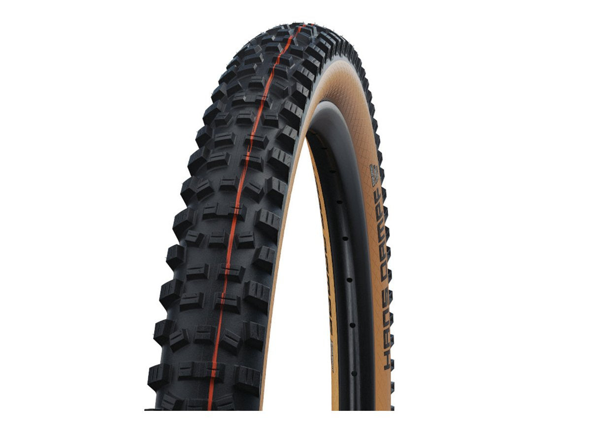 Schwalbe Hans Dampf EVO Super Trail 29" Folding MTB Tire - Addix - Black-Tan Black - Tan 2.35" Addix Soft