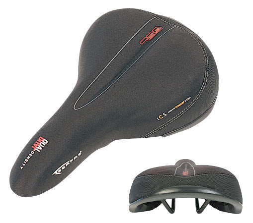 Serfas Dual Density Saddle - Black Black  