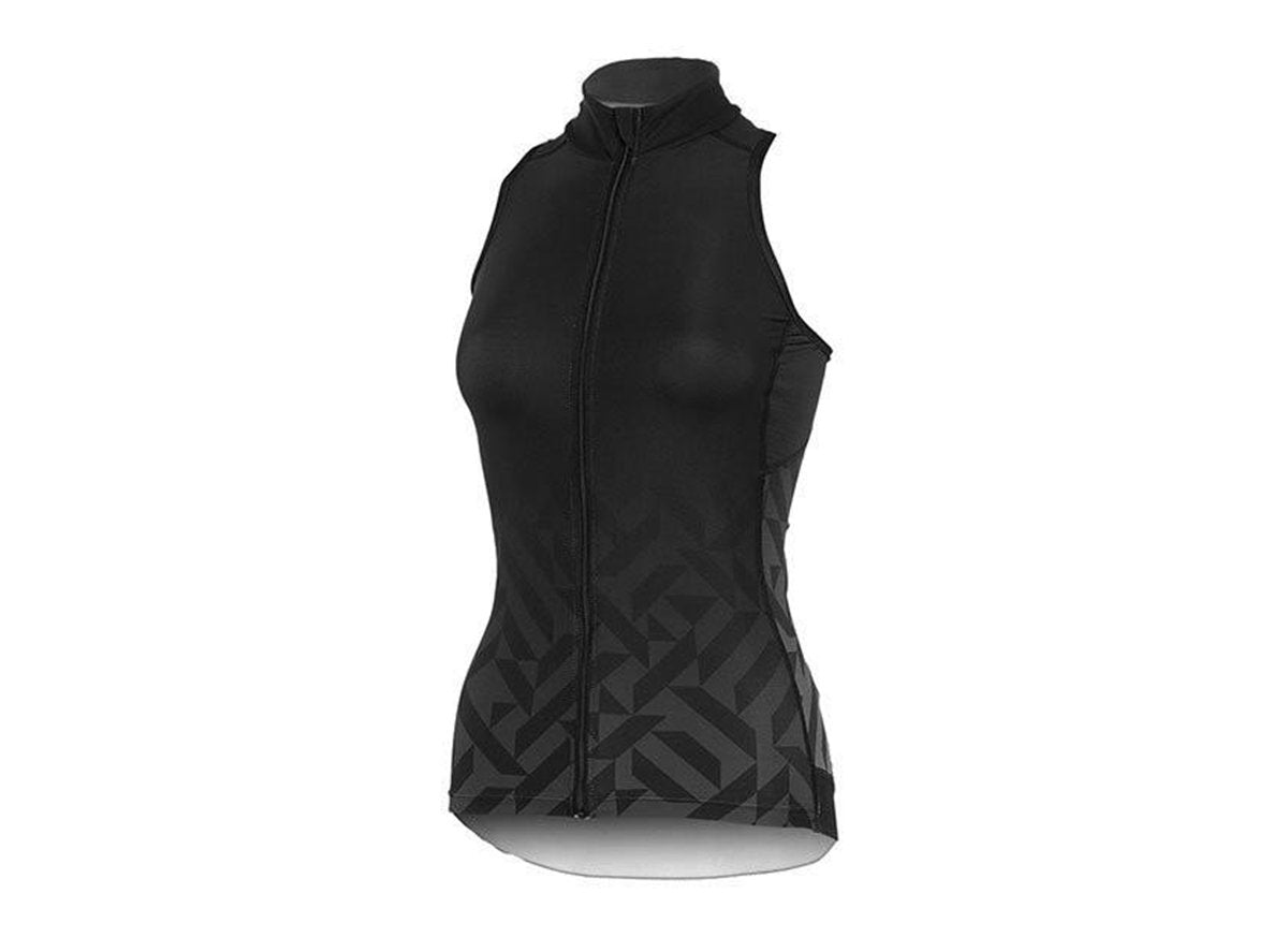 Shebeest Divine Sleeveless Cycling Vest - Womens - Solid Fade Black Solid Fade Black Small 