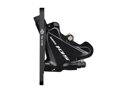 Shimano 105 R7070 Disc Brake Caliper - Black Black Front 