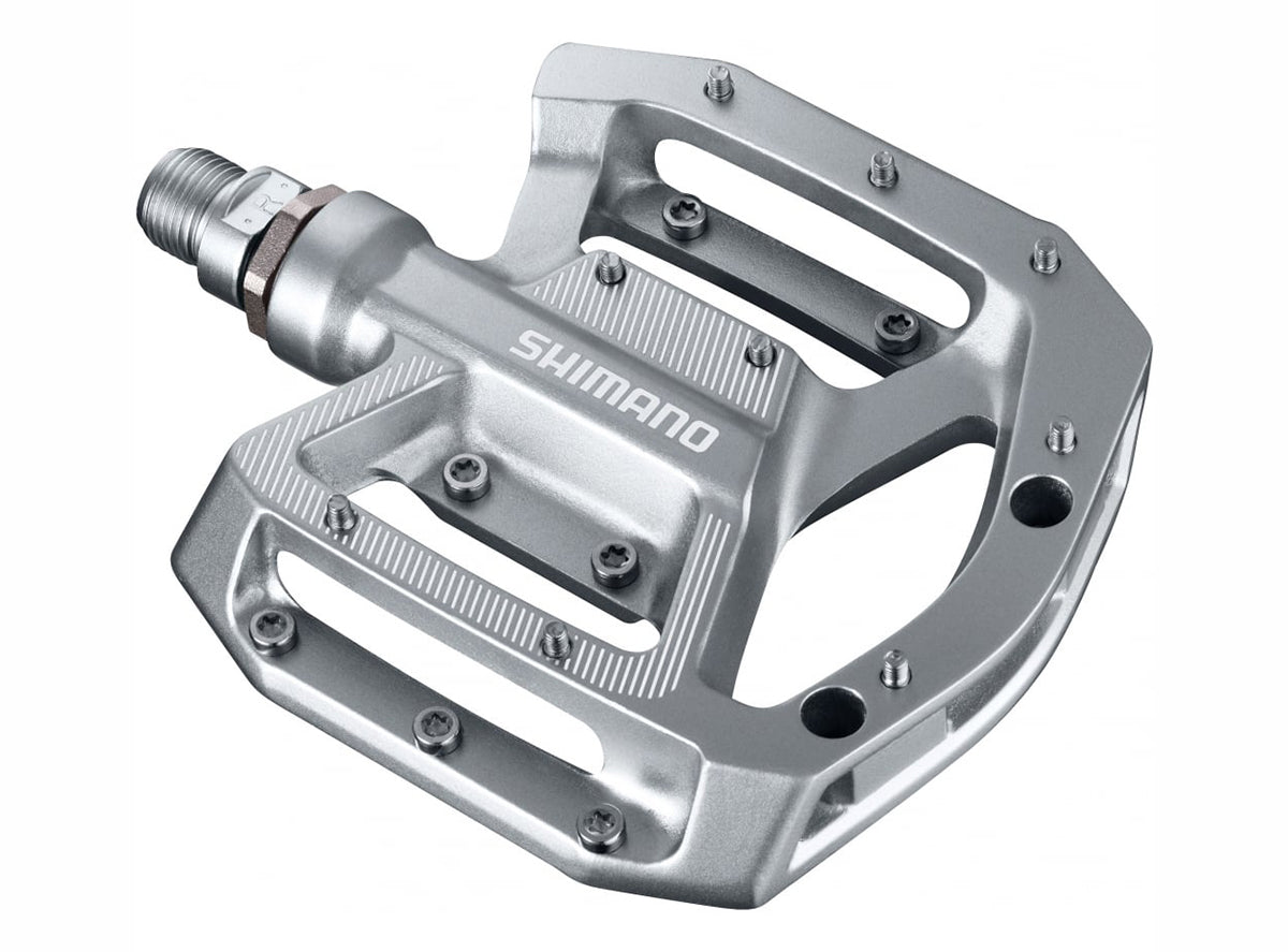 Shimano GR500 Flat Pedals - Silver Silver  
