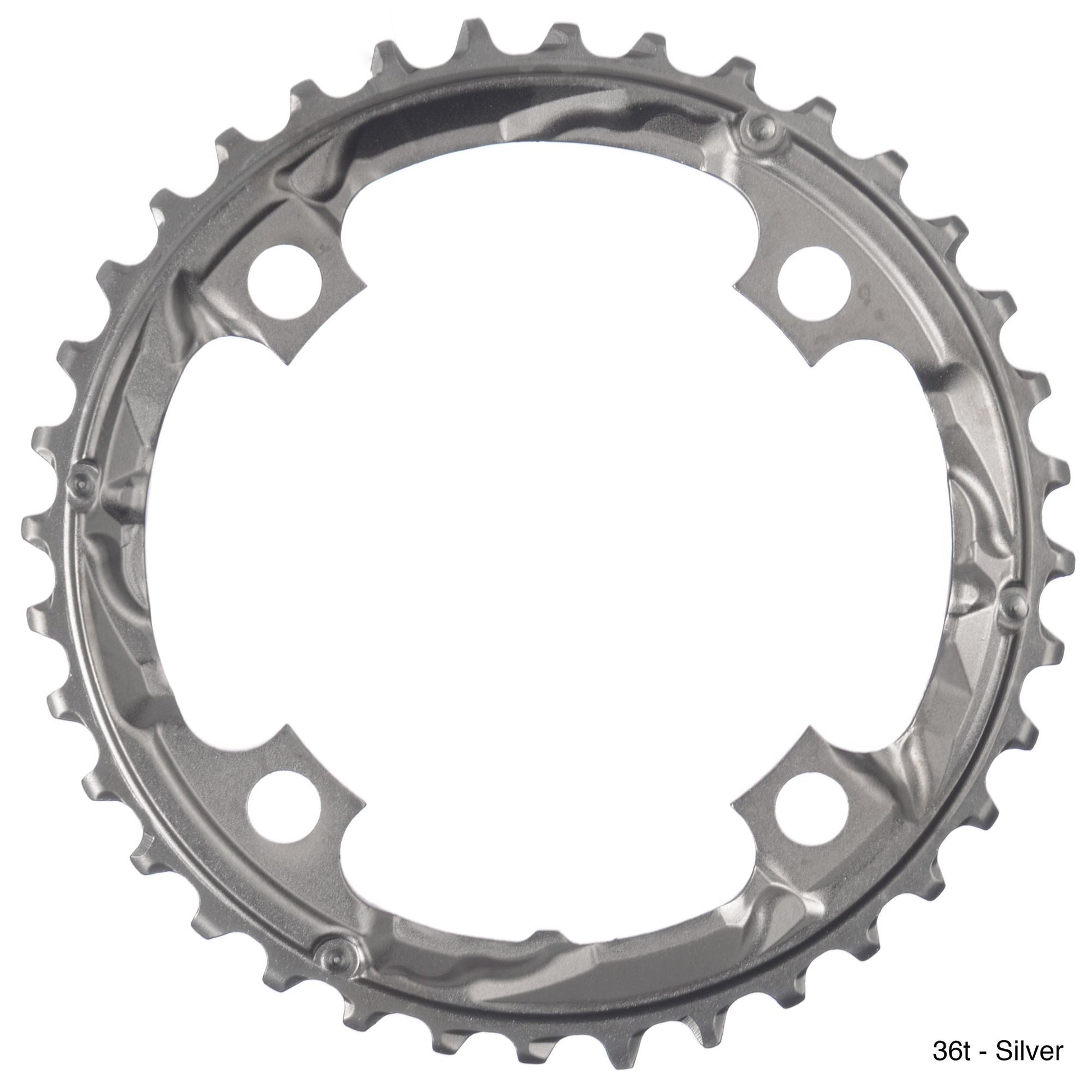 Shimano SLX FCM660 9 Spd Triple Chainring - Silver Silver 36t - 104mm 