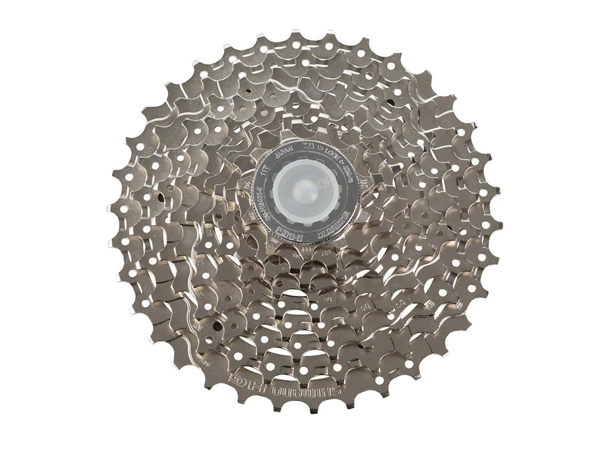 Shimano Alivio HG400 9 Spd MTB Cassette - Semi Bulk Pack Silver 11-34t 10 Pack