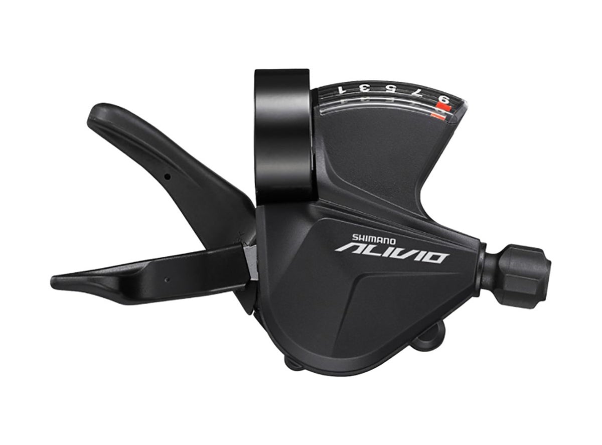 Shimano Alivio M3100 9 Spd Shifter - Rear Black Right Hand - OGD - Bar Clamp 