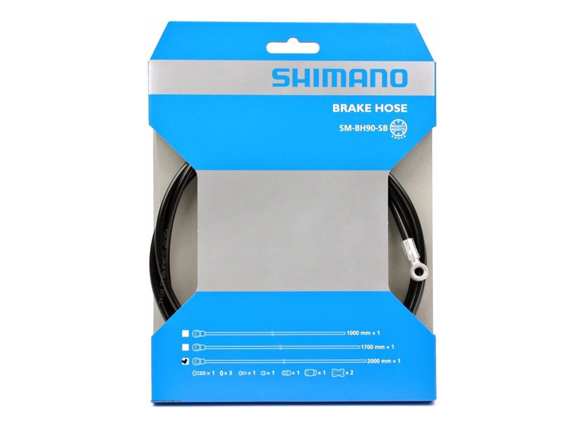 Shimano BH-90-SB Disc Brake Hose Kit - 2000mm Black XT M8000/785 and SLX 