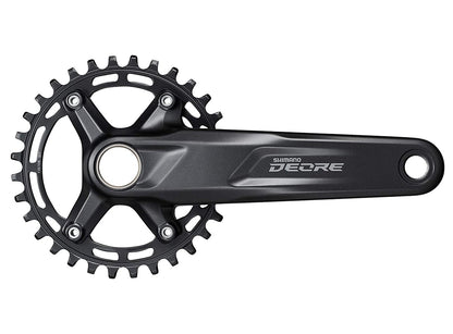 Shimano Deore M5100-1 Crankset - Black Black 170mm - 30t 52mm Chainline