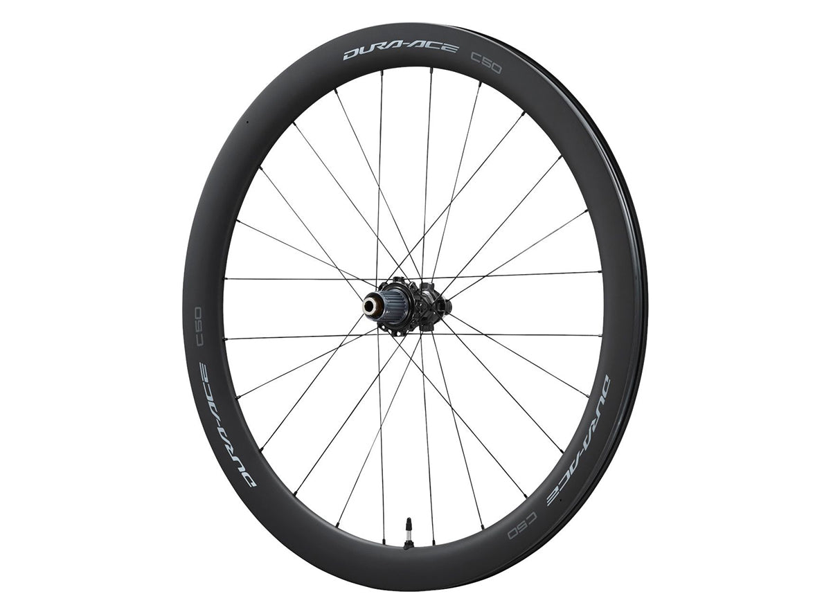 Shimano Dura-Ace R9270 C50 Tubeless Disc 700c Road Wheel - Rear Black 12x142mm Rear E-Thru - 24h - 12 Speed 