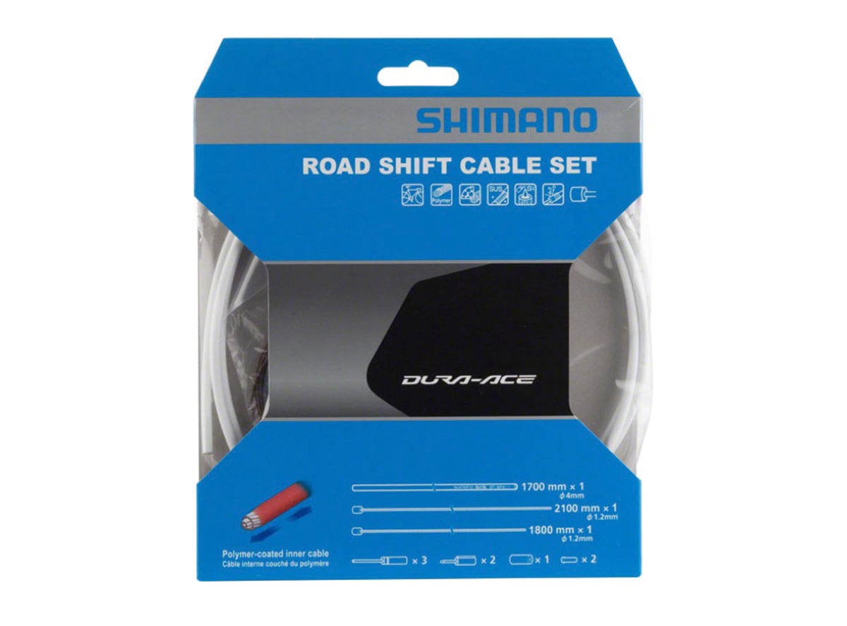 Shimano Dura-Ace SP41 Poly-Coated Shift Cables - White White  