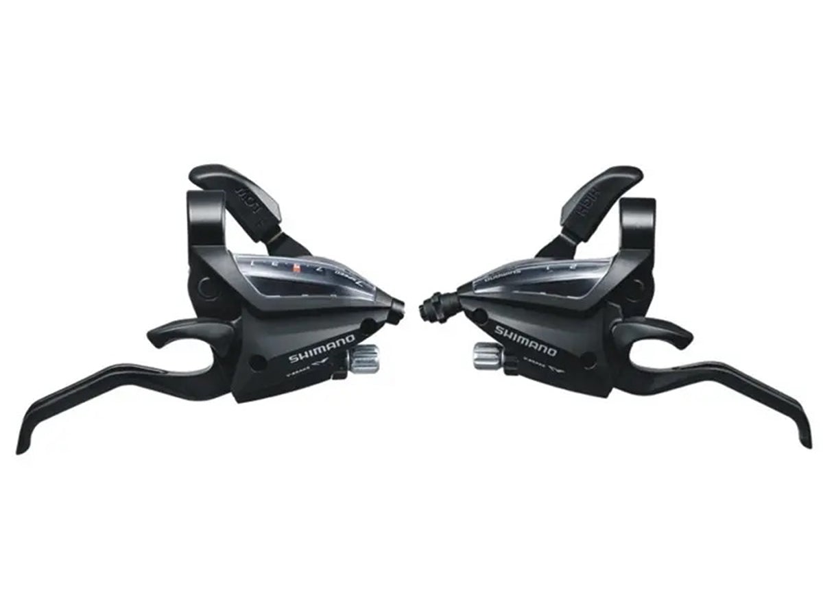 Shimano EF500 EZ Fire Plus 2x7 Spd Shift/Brake Lever Set Black Pair 