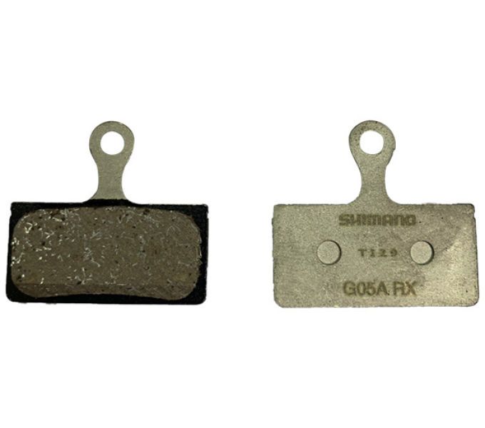 Shimano G05A-RX Resin Disc Brake Pad Pair - No Fin, Spring & Split Pin  