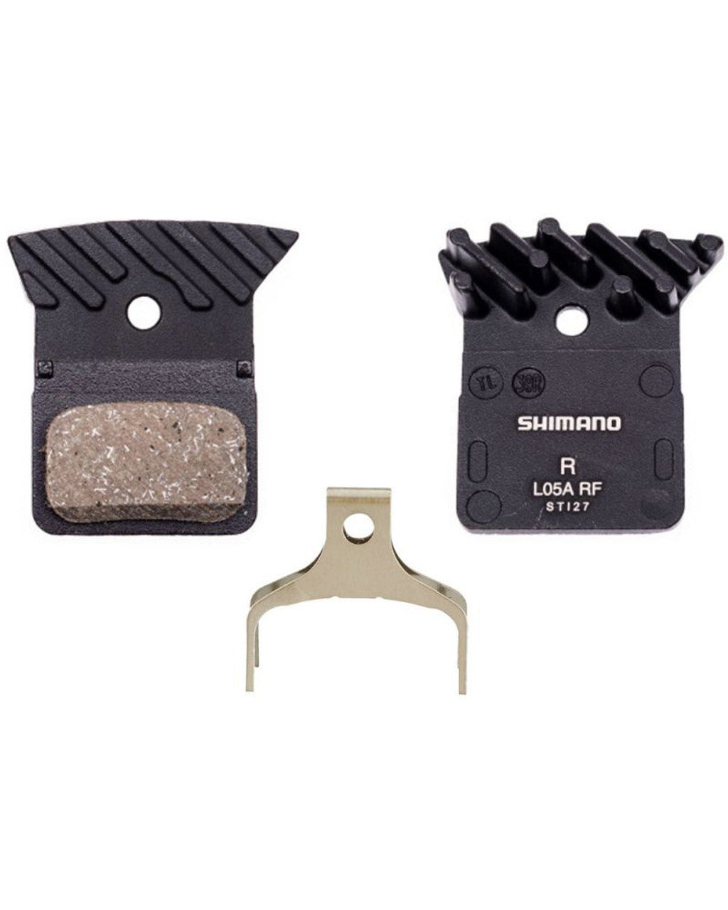 Shimano L05A-RF Resin Disc Brake Pad Pair - With Fin & Spring  