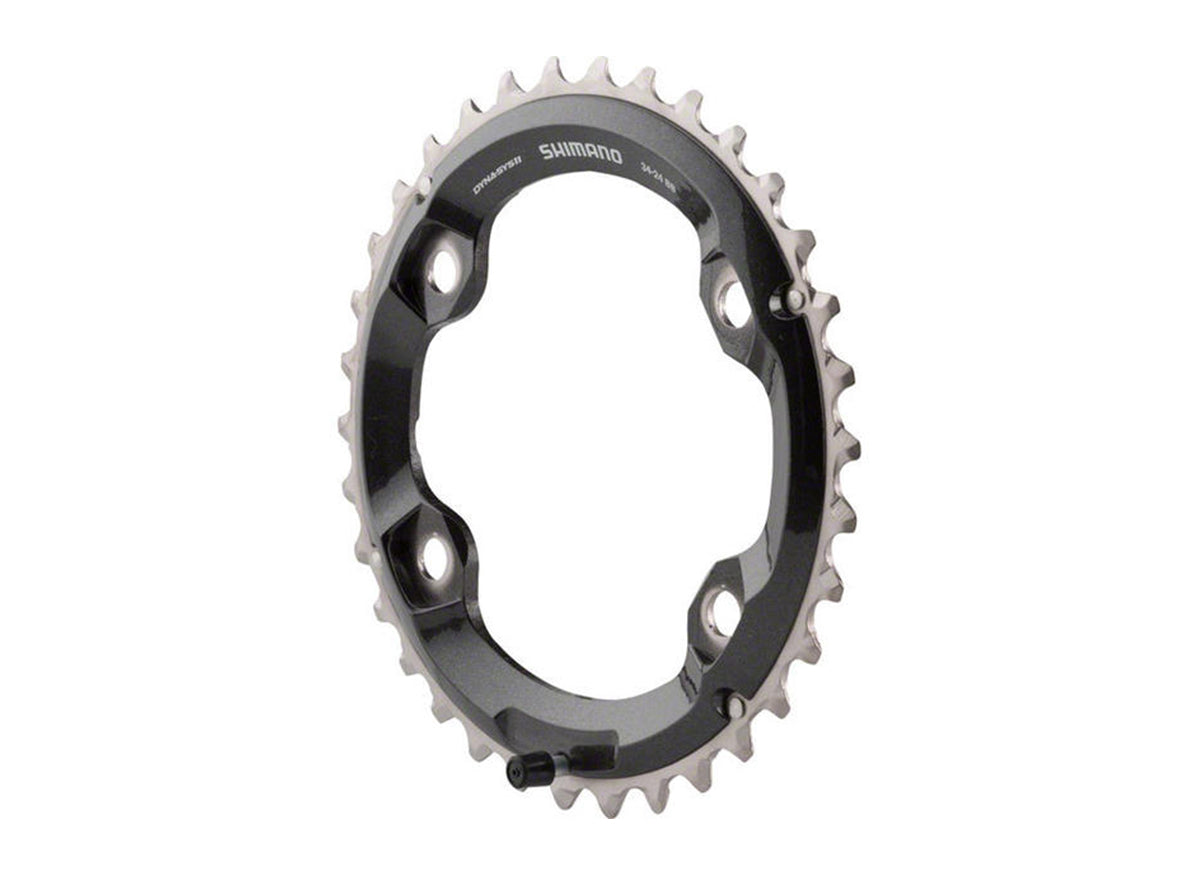 Shimano M8000 11-Spd Outer Chainring - Black Black 36t - 96mm BCD Outer