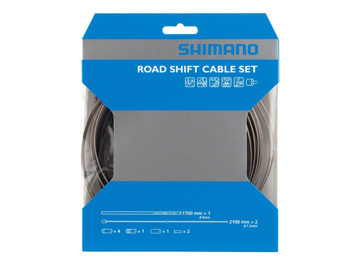 Shimano SP41 Stainless Steel Road Shift Cable Set - Black Black  