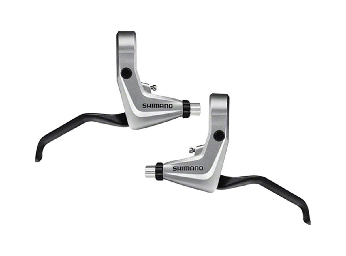 Shimano T4000 MTB Brake Levers - Pair - Silver Silver  