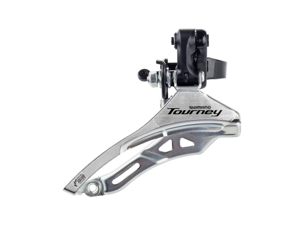 Shimano Tourney TY300 6/7 Speed Triple Front Derailleur Black 28.6mm Down Swing - Top Pull