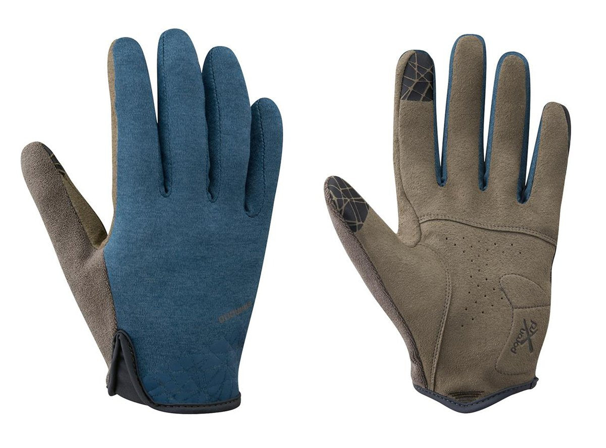 Shimano Transit Long Glove - Navy Navy Small 