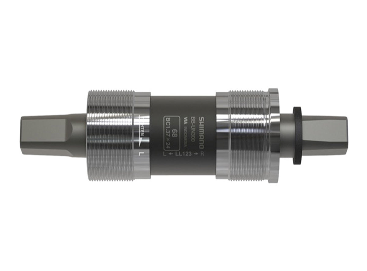 Shimano UN300-K Square Taper Bottom Bracket Silver - Black 68 x 117.5mm Without Fixing Bolt