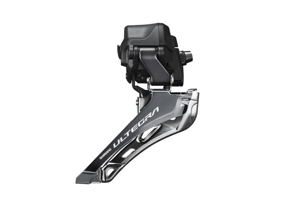 Shimano Ultegra Di2 R8150 12 Spd Front Derailleur Black - Silver Braze On Down Swing