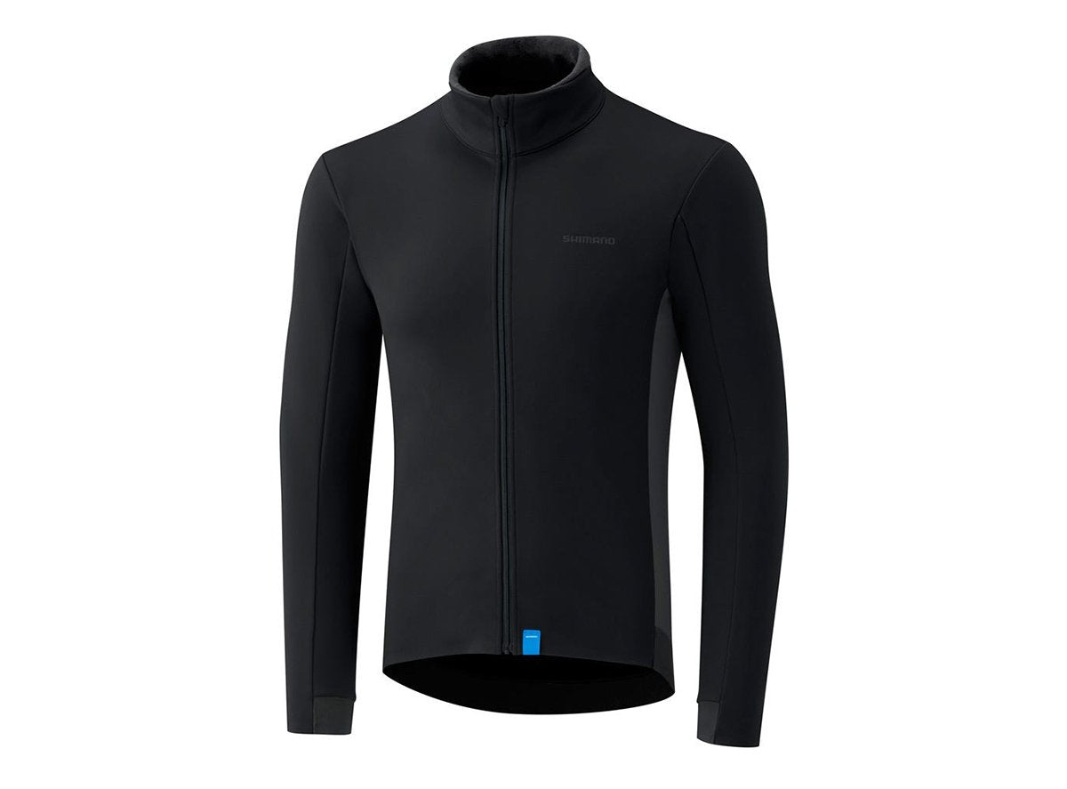 Shimano Wind Long Sleeve Road Jersey - Black Black Small 