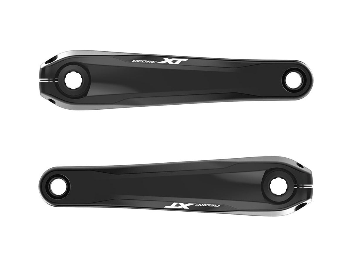 Shimano XT M8150 E-MTB Crank Arm Set - Black Black 160mm No BB