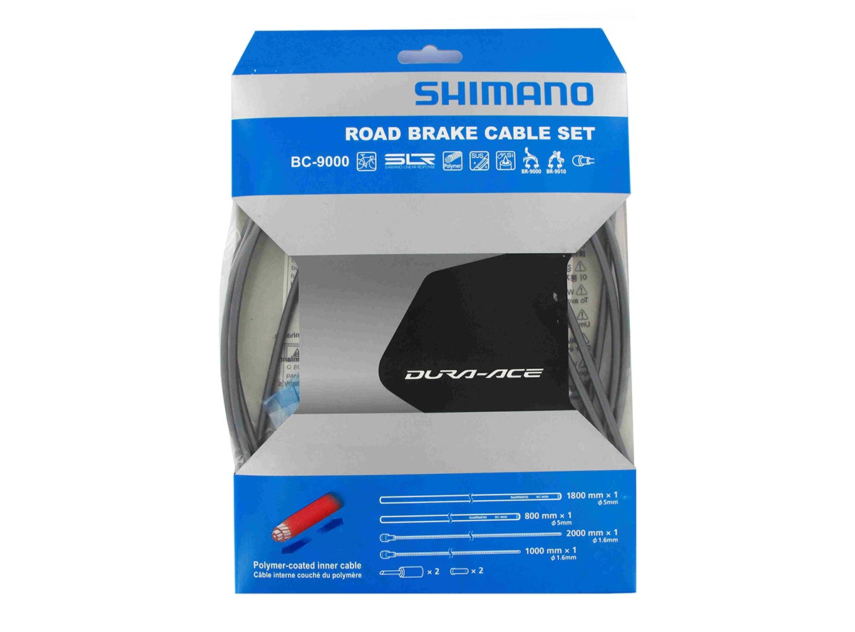Shimano Dura-Ace 9000 Road Polymer Brake Cable Set - High Tech Gray High-Tech Gray 1.6 x 2000mm 