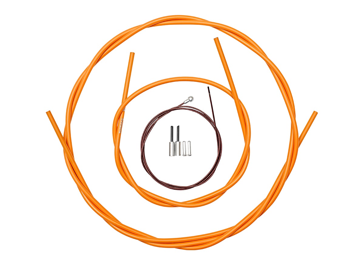 Shimano Dura-Ace 9000 Road Polymer Brake Cable Set - Orange Orange 1.6 x 2000mm 