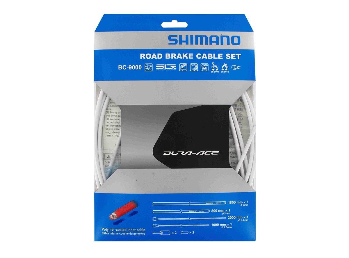 Shimano Dura-Ace 9000 Road Polymer Brake Cable Set - White White 1.6 x 2000mm 