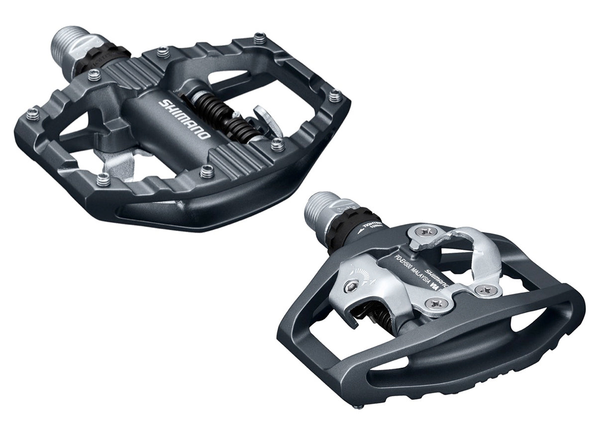 Shimano spd cheap and flat pedals