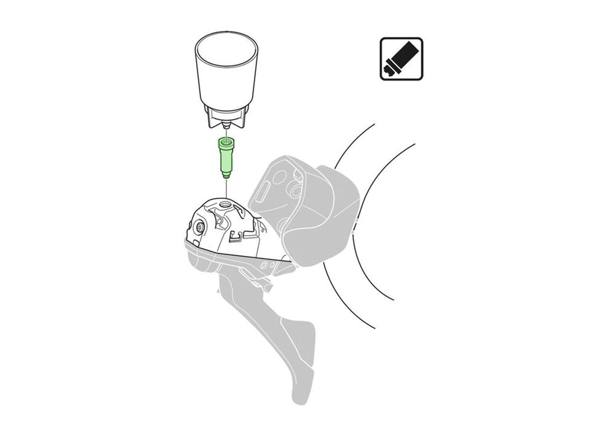 Shimano ST-R9120 Bleed Funnel Adapter & O-Ring