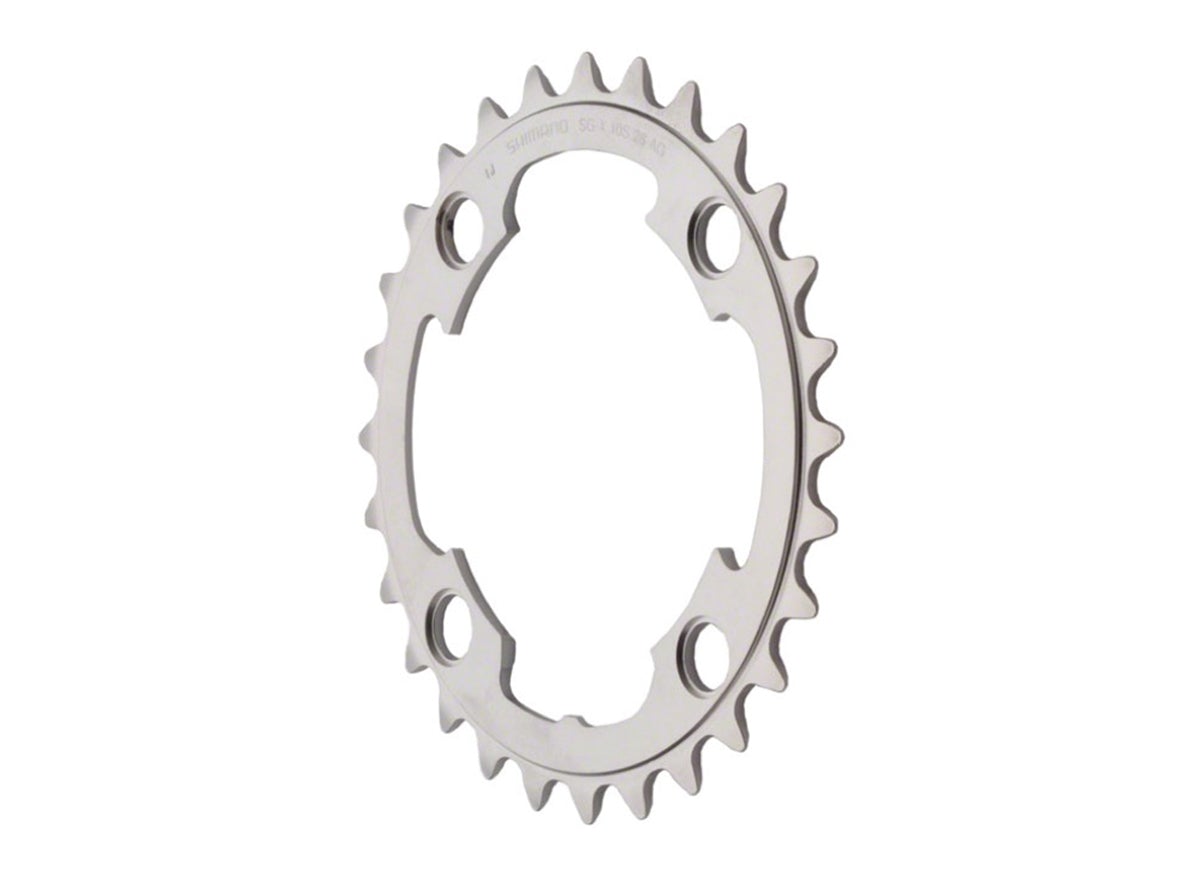 Shimano XTR FCM985 10 Spd Double Chainring - Silver Silver 28t - 88mm 