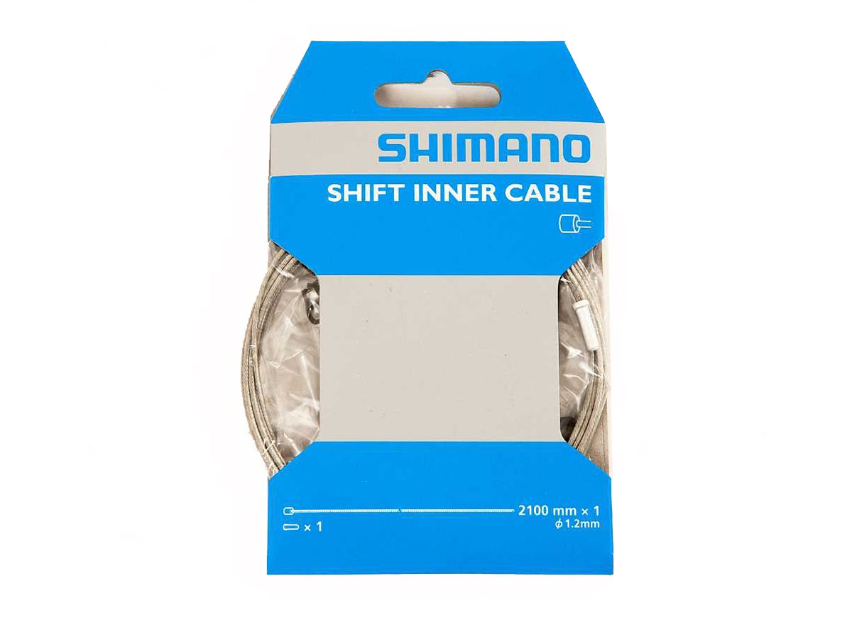 Shimano Zinc Derailleur Cable - Silver Silver 2100mm 