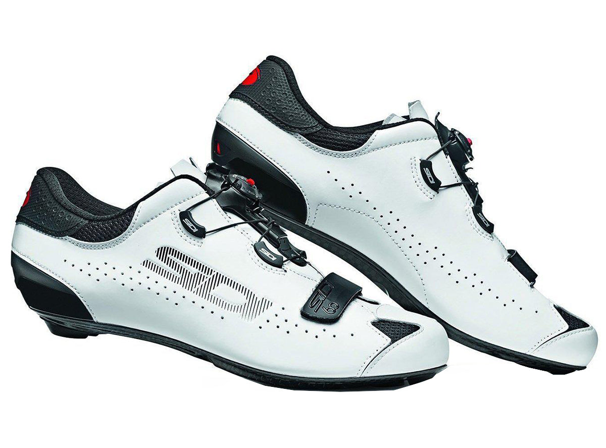 Sidi Sixty High Performance Road Shoe - Black-White - Cambria Bike