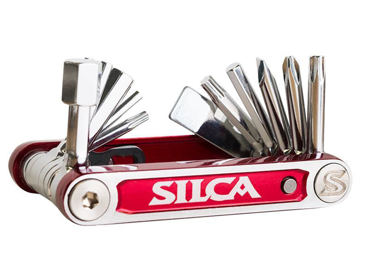 Silca Italian Army Knive - Tredici - Red-Silver Red - Silver  