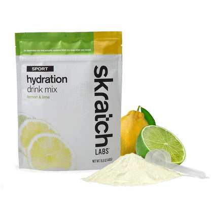 Skratch Labs Sport Hydration Mix - Lemons & Limes Lemons & Limes 440g - 20 Serving Resealable Bag 